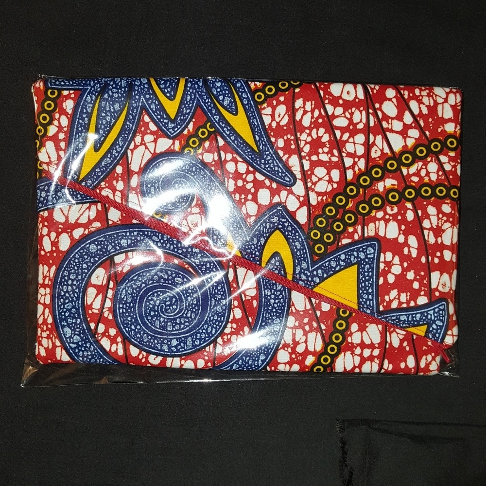 9x12 Handmade  Foldover Zippered Envelope Clutch